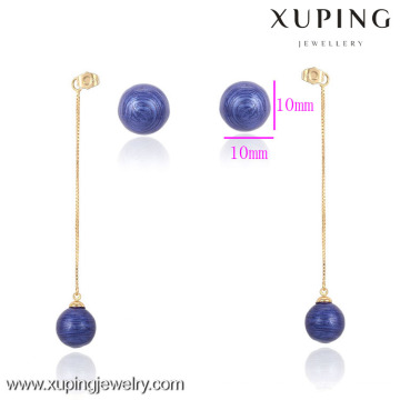 90484- Xuping Mode heißer Verkauf Damen Tropfen Ohrring mit funky Geschenke Kpop Ball geformt